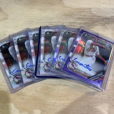 Elehuris Montero 1st Bowman 2019 Autograph Lot Of 6 Includes /250 /499 Rookie
