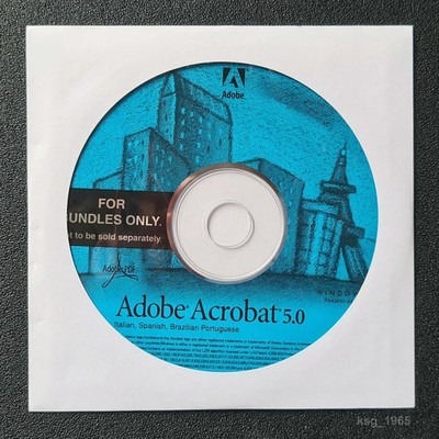 Adobe Acrobat 5.0 Original CD Vintage Software Sammler Retro PC