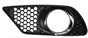 Grille avant gauche Mercedes Classe C W204 AMG-Line 2007-2011 en ABS noir