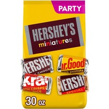 HERSHEY'S Miniatures Assorted Chocolate Candy Party Pack, 30 oz