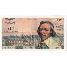[#1185152] Frankreich, 10 Nouveaux Francs, Richelieu, 1962-02-01, Y.204, SS