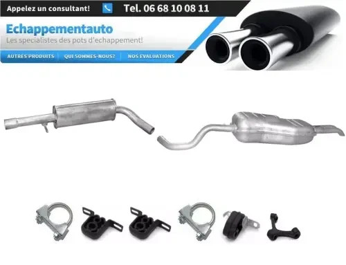 Silencieux arrière Skoda Octavia 2.0 anti-corrosion pour réparer une fuite de gaz