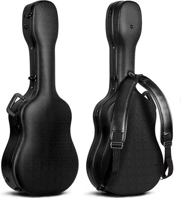 Acoustic Guitar Case 41 Inch Hard ABS Waterproof Black CY0248