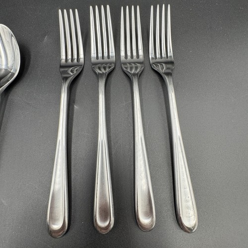 Mikasa Olivia Flatware Set Satin Stainless Set 16 Piece Spoon Fork Knife - Picture 6 of 12