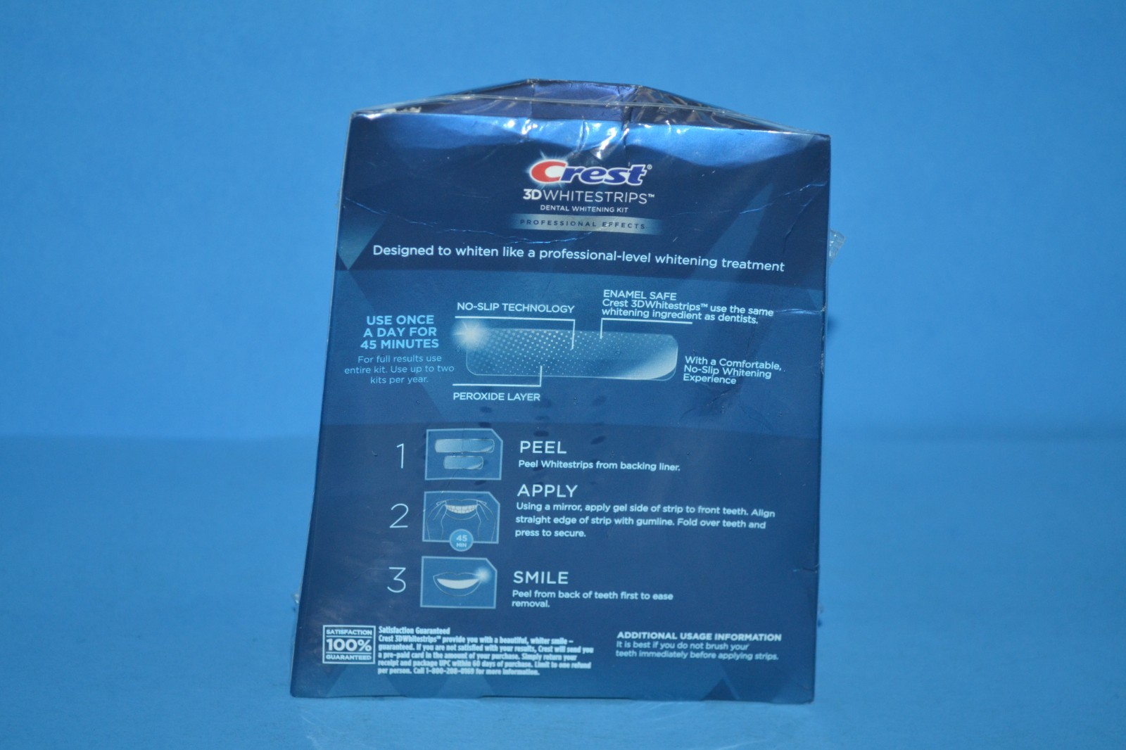 Crest 3D White Professional Teeth Whitening Strips Kit, 20 Treatments, Exp. 4/26