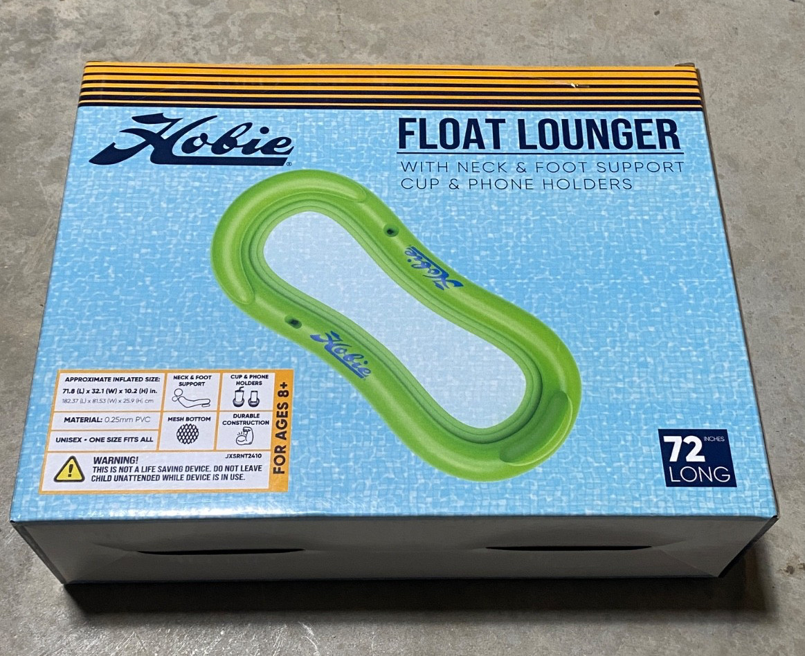 Hobie Float Lounger with neck and foot support and cup holde