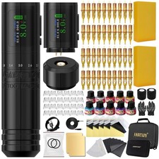 Ambition C1 Tattoo Kit, Cordless Dual Battery Glossy Black