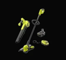 RYOBI  18V Cordless Battery String Trimmer/Edger and Jet Fan Blower Combo Kit