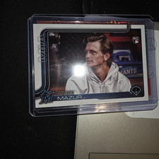 2025 TOPPS #309 ADAM MAZUR Golden Mirror Image Variation RC SSP-MIAMI MARLINS