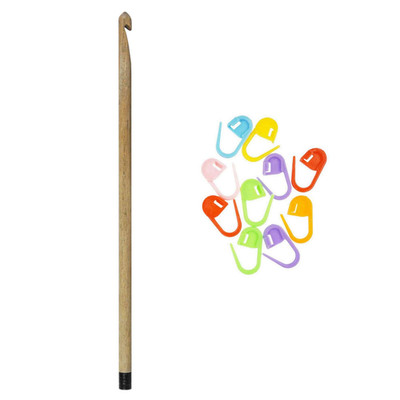 Lykke Knitting Needles Crochet Hook Driftwood 6 Inches Long 15Cm Us 17 12Mm 10
