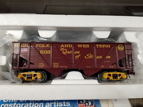 MTH #20-95674 N&W #608 34' COMPOSITE HOPPER WITH COAL LOAD MINT | Condition: New