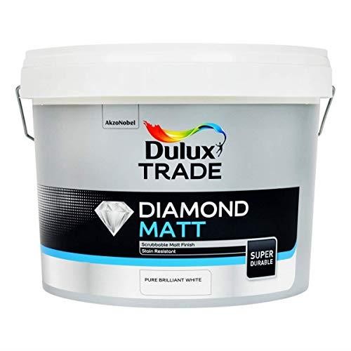 Dulux Trade Pure Brilliant White Diamond Matt 10L - Image 2