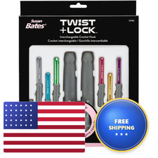 Susan Bates Deluxe Interchangeable Crochet Hook Set-Sizes F5/3.75Mm To