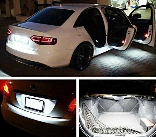 20x White BA9S T11 5050 5 SMD LED Car Interior Dome Map Light Bulb T11 T4W 53 57 - Image 2 of 4