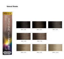  3 pack  Joico LumiShine YouthLock Permanent Creme Color - Naturals