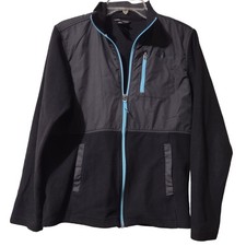 The North Face Jacket Boy's Size XL 18-20 Fleece Lining Full Zip 3 Pockets Black