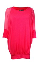 Coco Reef Women's Mesh Sleeve Banded Hem Coverup L/XL, Coral CRU12261LXLCLCV