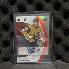 2023-24 Upper Deck Allure Red Rainbow Auto Chandler Stephenson #73 Auto
