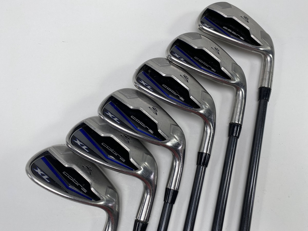 Cobra XL Iron Set 6-PW+SW Senior Graphite Mens RH Undersize Grips