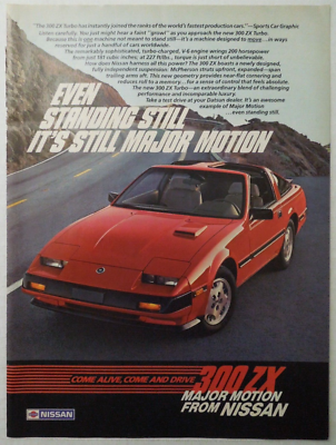1984 NISSAN 300ZX Turbo Sports Car Magazine Ad | eBay