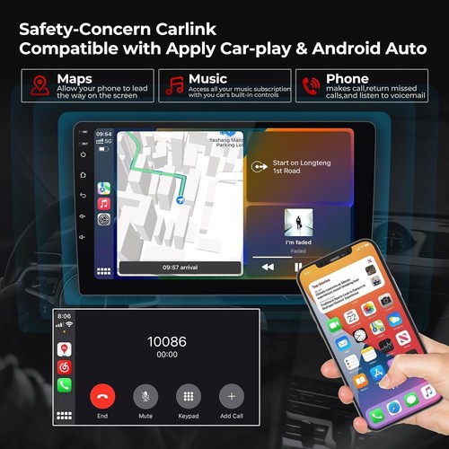 For Jeep Patriot Compass 2009-2016 Apple Carplay Car Stereo Radio GPS Android 13 - Picture 12 of 17