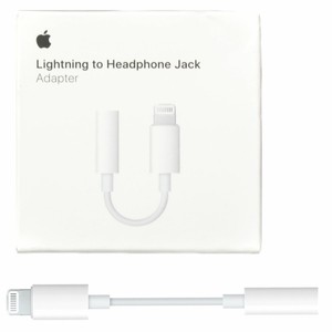 Genuino Apple Lightning A 3.5mm Jack de auriculares plomo 100% Genuino Apple Iphone 7 Adaptador De Auriculares 3.5 mm