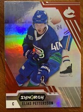 20-21 UD Synergy Hockey Red 22 Elias Pettersson
