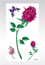 rose flower temporary tattoo Stocking Stuffing Ideas