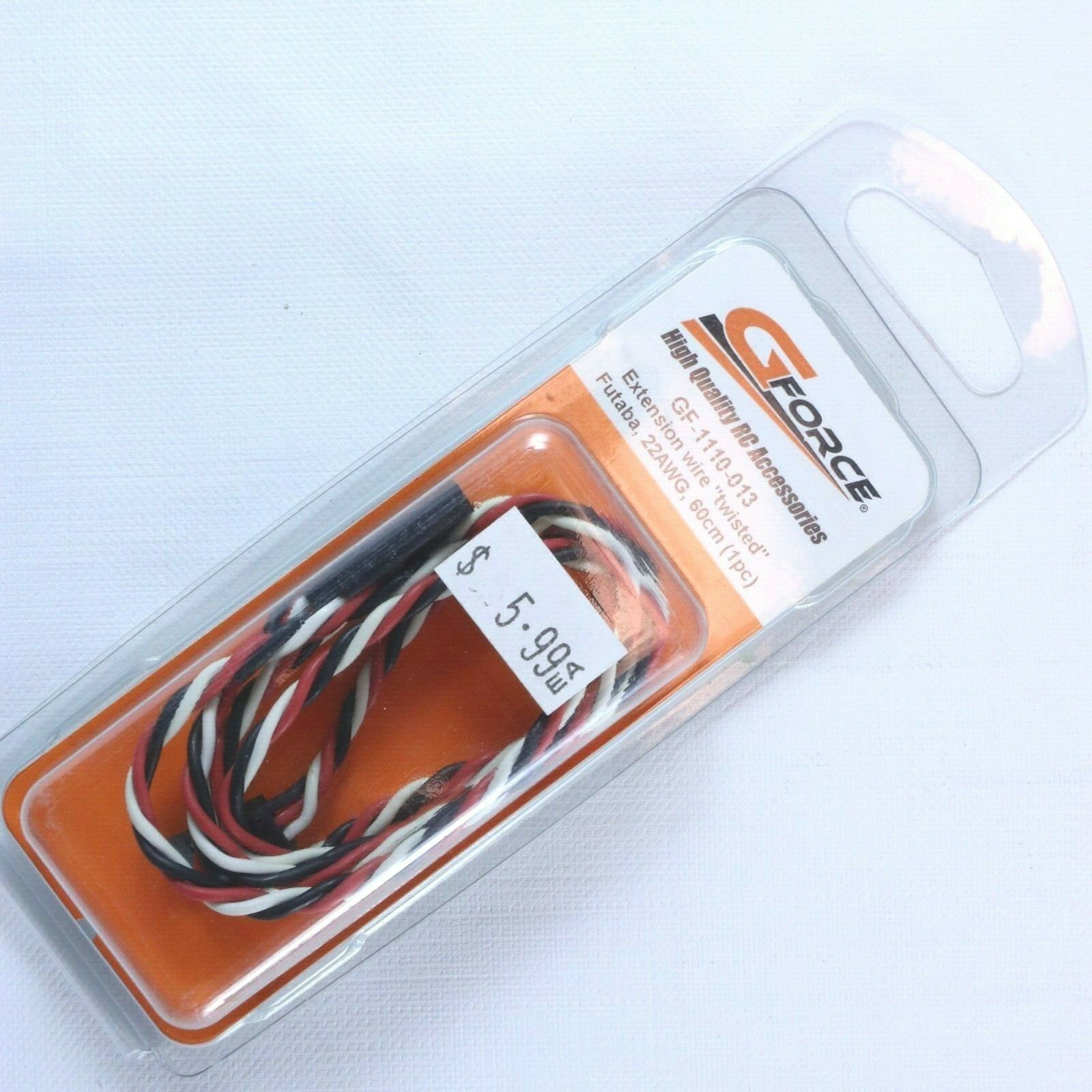 GForce Extension Twisted Wire Lead Futaba 60cm 22AWG GF-1110-013 RC Part