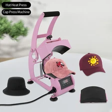 2-In-1 Temperature Control Hat Heat Press Machine Heat Plate Cap Press Machine