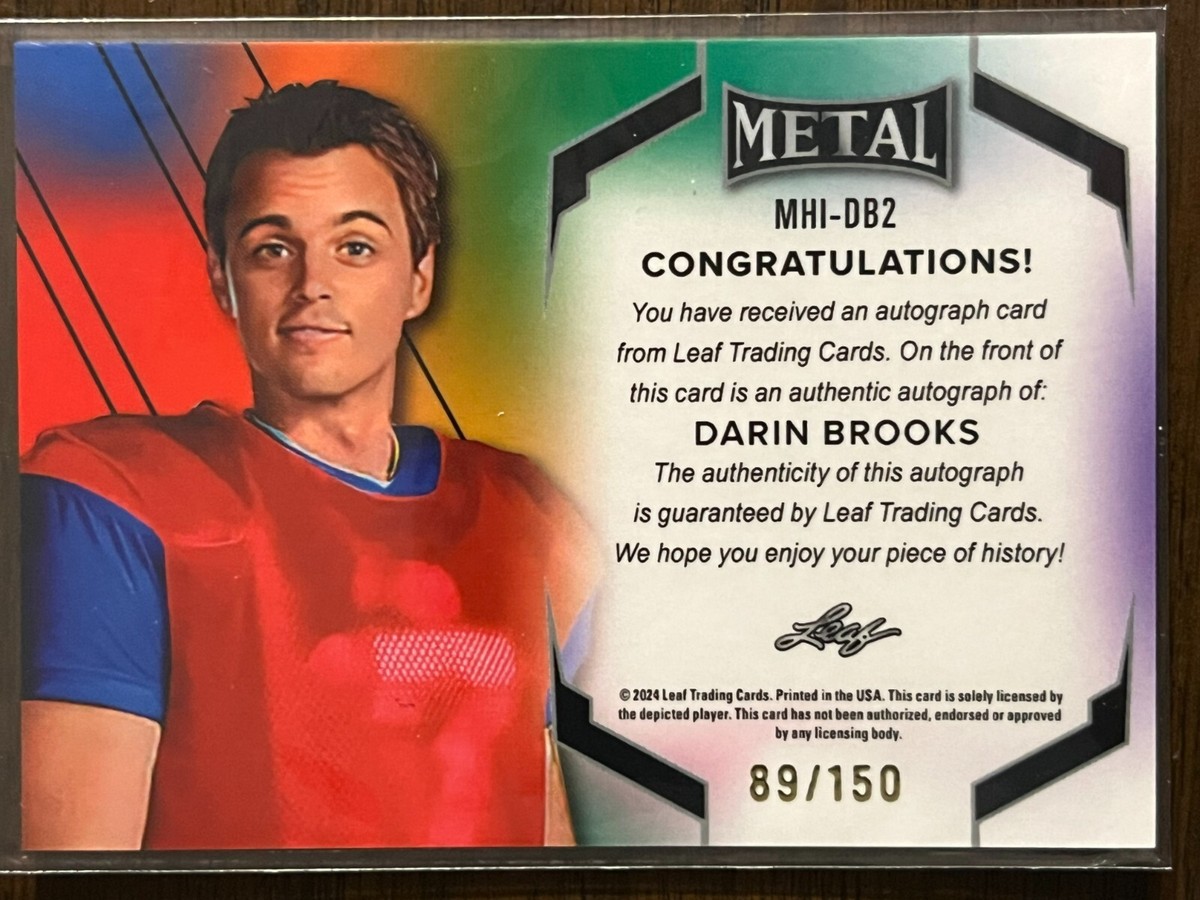 2024 Leaf Metal Blue Mountain State #MHI-DB2 Darin Books Alex