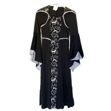 Spirit Halloween Girls Costume Dress Size M 8-10 Vampire Witch Black White