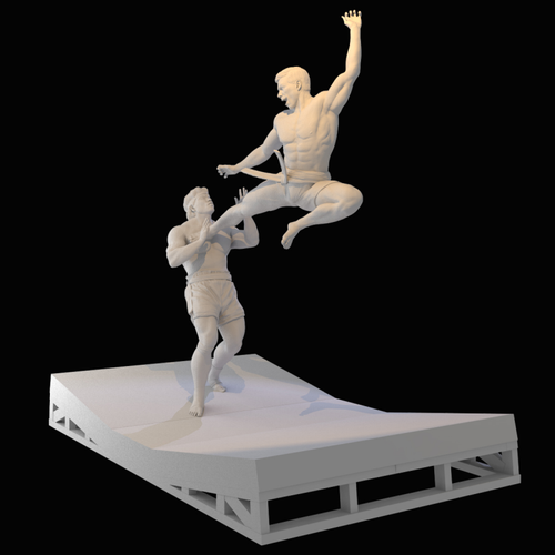 Unpainted 1/24 120mm Resin 3D printing Bloodsport -Jean-Claude Van Damme 47S - Bild 3 von 5