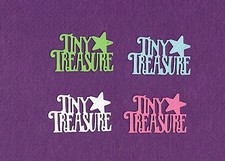 TINY TREASURE baby die cuts scrapbook cards