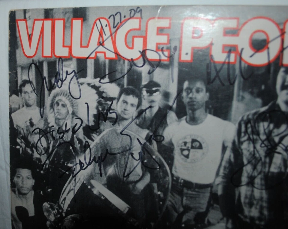 VILLAGE PEOPLE, SIGNED LP record, Casablanca NBLP 7064, READ NOTE - Image 2 of 4