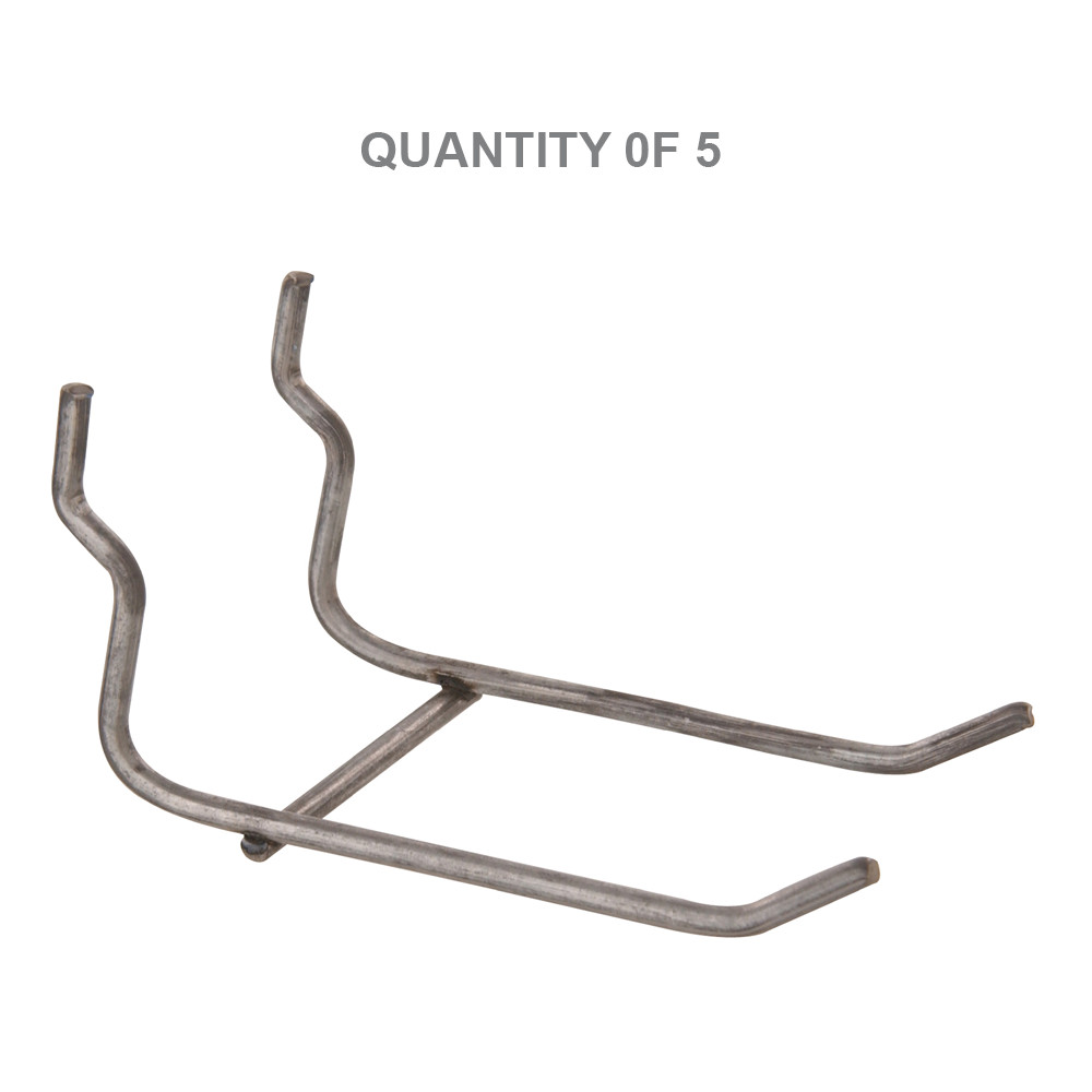 Hillman 0.207 x 3 in. Zinc Plated Double Hook (Pack of 5) 853066