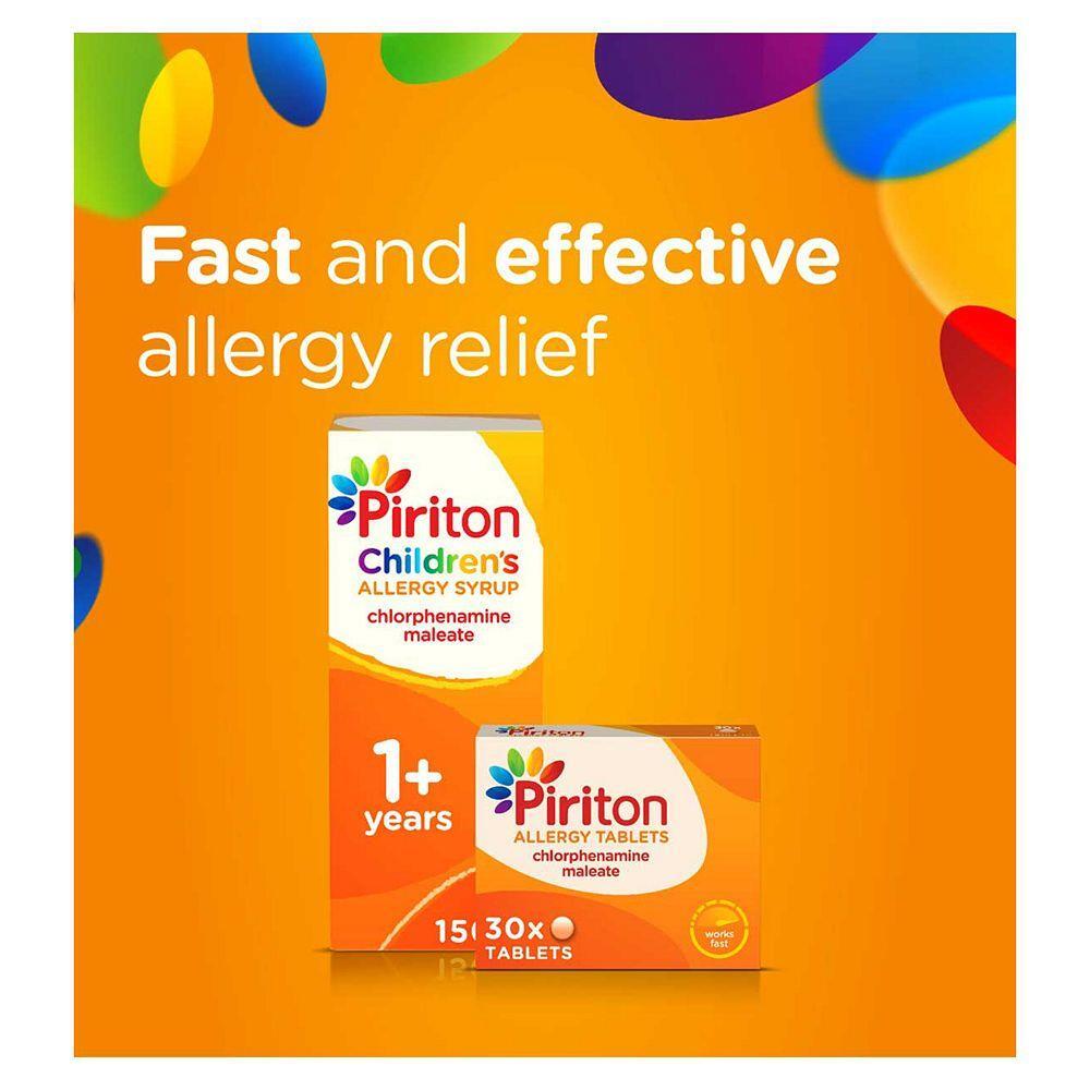 Piriton Antihistamine Allergy Relief Syrup 150ml eBay