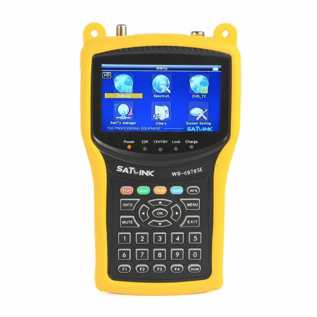 Satlink WS-6980 – Finder Satellitare DVB-S2, DVB-C, DVB-T2 Con Display HD 7'', Bussole E Torcia. Per Professionisti E Appassionati!