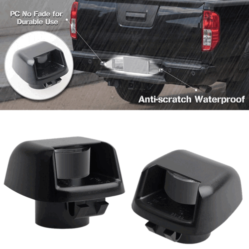 2pcs License Plate Light Cover Rear Bumper Lamp Shell for Nissan Frontier Armada - Bild 1 von 8