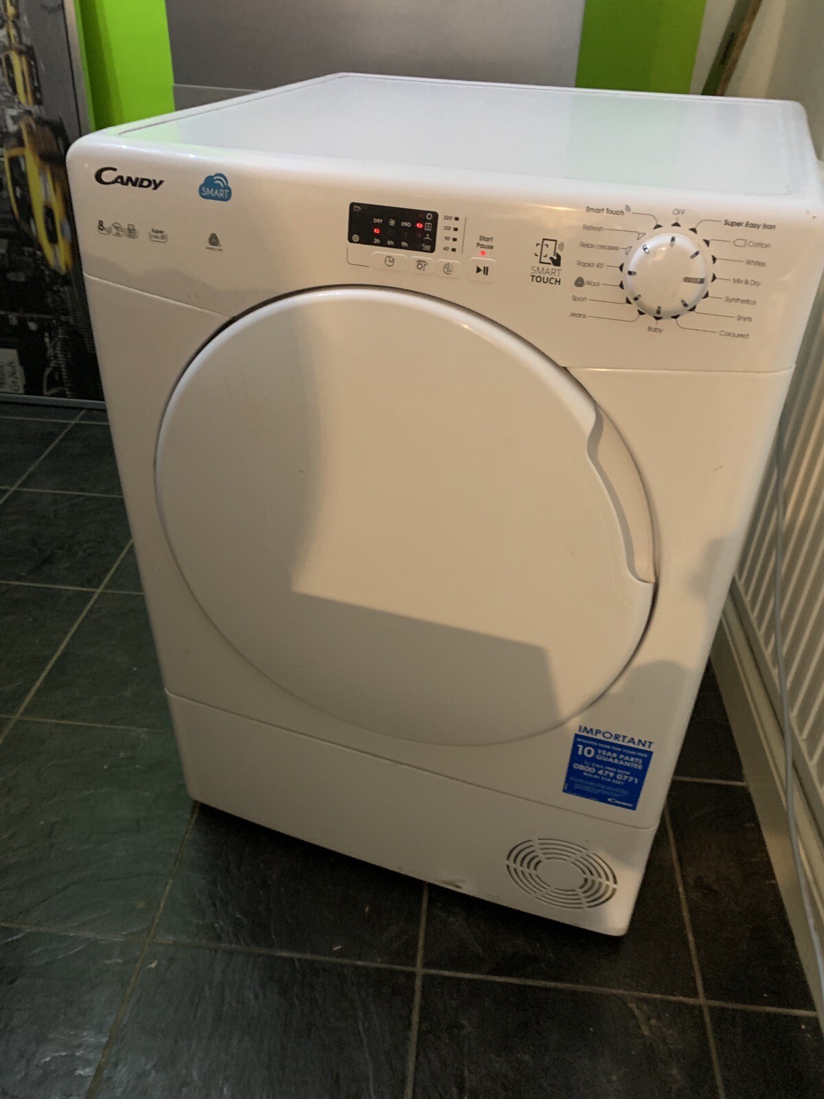 Candy 8Kg White Condenser Dryer eBay