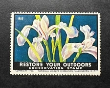 WTDstamps - 1940 NWF National Wildlife Federation Duck Stamp - Iris