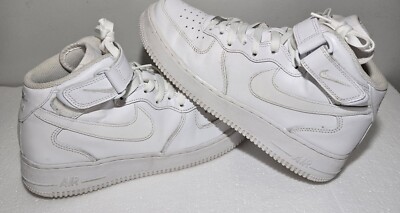 Nike Shoes Mens 8,Air Force 1 '07 Triple White Mid Leather Sneaker 315123-111