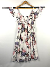 Women's Torrid Dress Cold Shoulder White Floral Size 2 18/20 2X