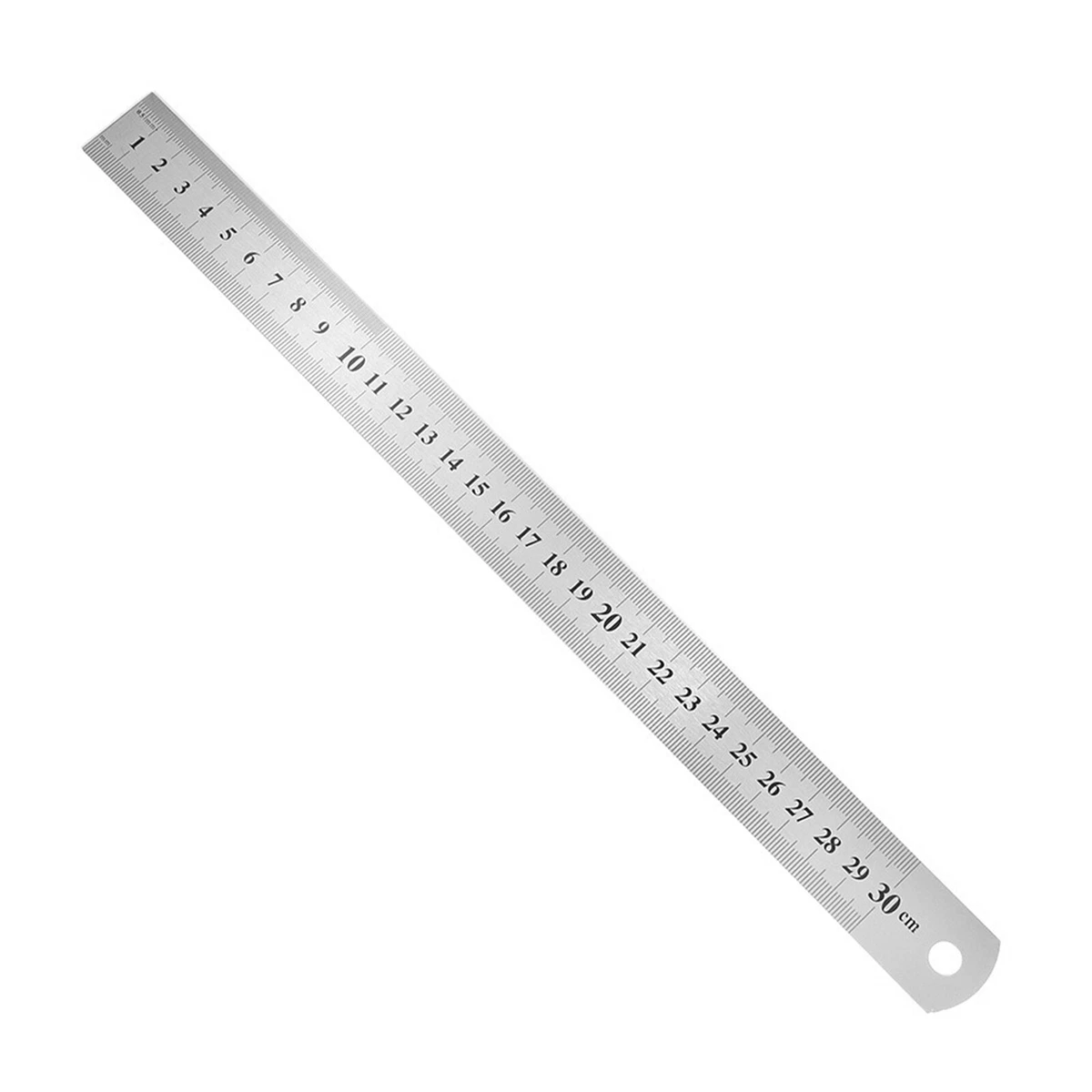 20cm 30cm Double Sided Stainless Steel Straight Ruler Metal Scale