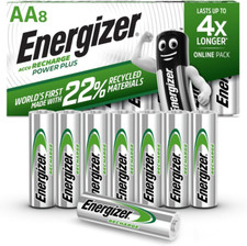 Rechargeable Battery AA Pack, Recharge Power Plus, 8 Pack, Rechargeable Batterie 3.09 per battery