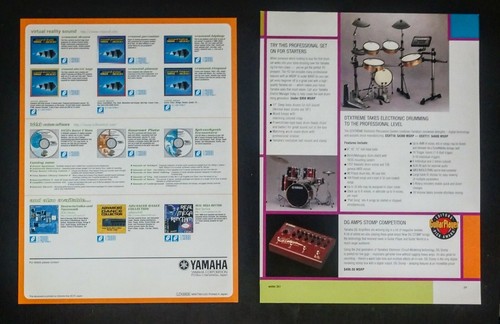 RARE VTG Yamaha A5000 A4000 A3000 EX5 EX5R Sampling CD Library Brochure Catalog - Picture 2 of 2