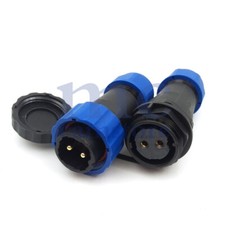 SD20 2 Pin IP68 Waterproof Aviation Cable Docking Plug Socket,Bulkhead Connector