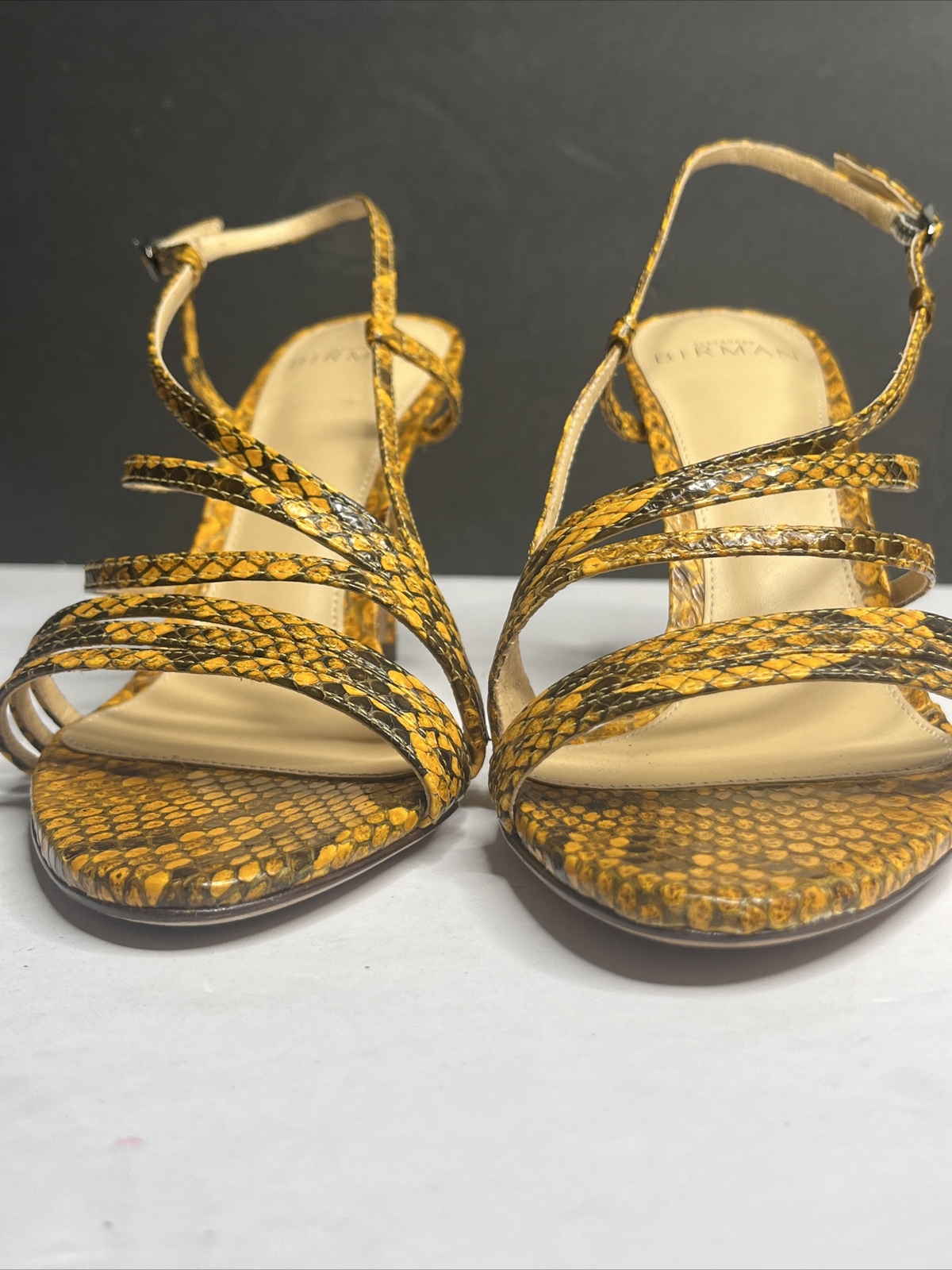 Alexandre Birman Amarelo Python Snake Heels Pumps… - image 4
