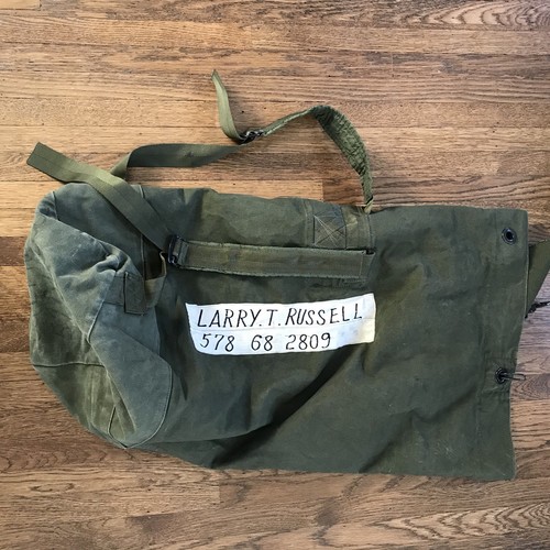ARMY VIETNAM DUFFEL BAG CANVAS STRAP 