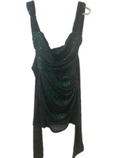 Lucy In The Sky Green Full Sequined Mini Dress Open Back BODYCON DESS